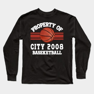 Proud Name City Graphic Property Vintage Basketball Long Sleeve T-Shirt